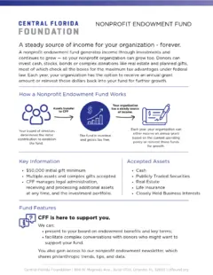 TN Nonprofit Endowment Fund Summary