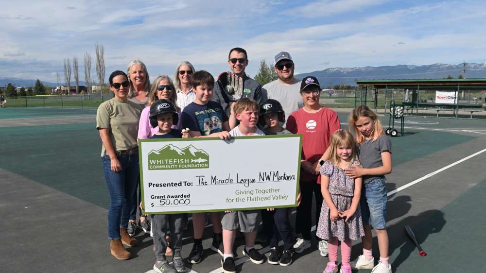 20250507 Major Community Project Grant check presentation at Miracle Field Photo by Heidi Desch