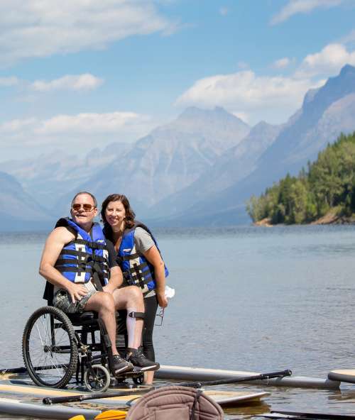 Wheelchair dock mountains