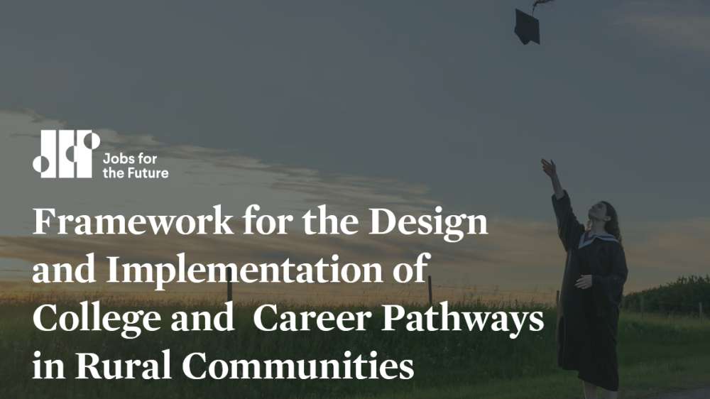 Library JFF Framework College Career Pathways Rural Cover