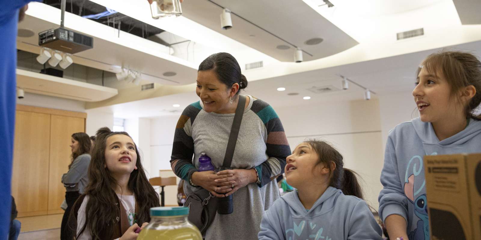 Parent and girlscouts