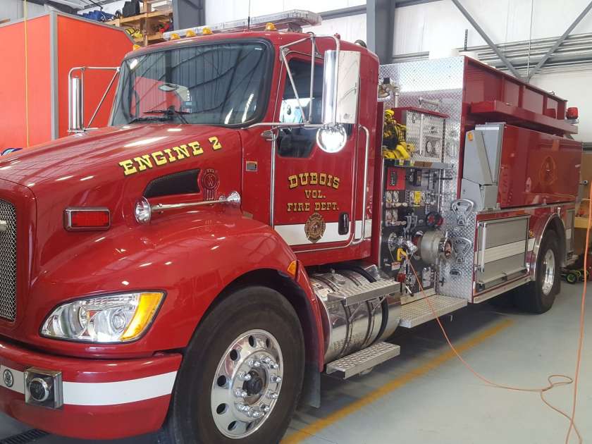 Dubois volunteer new engine